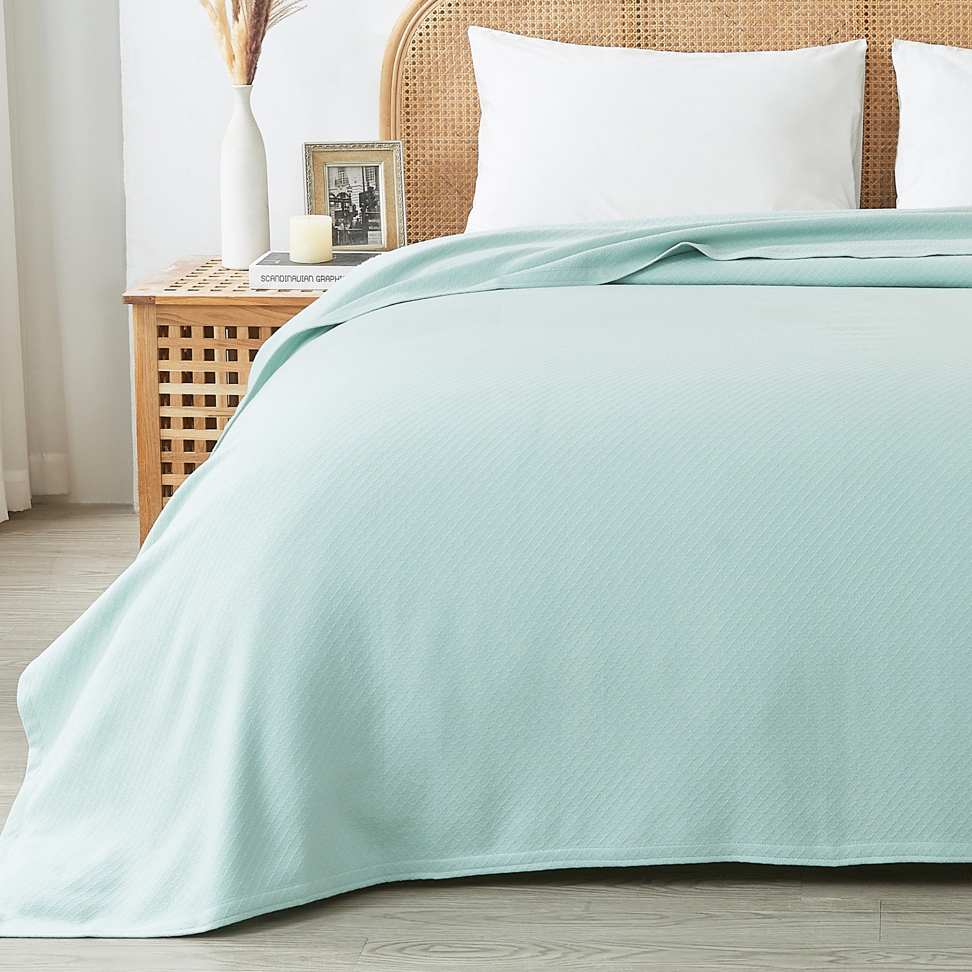 Egyptian Cotton Diamond Blanket by Mélange Home