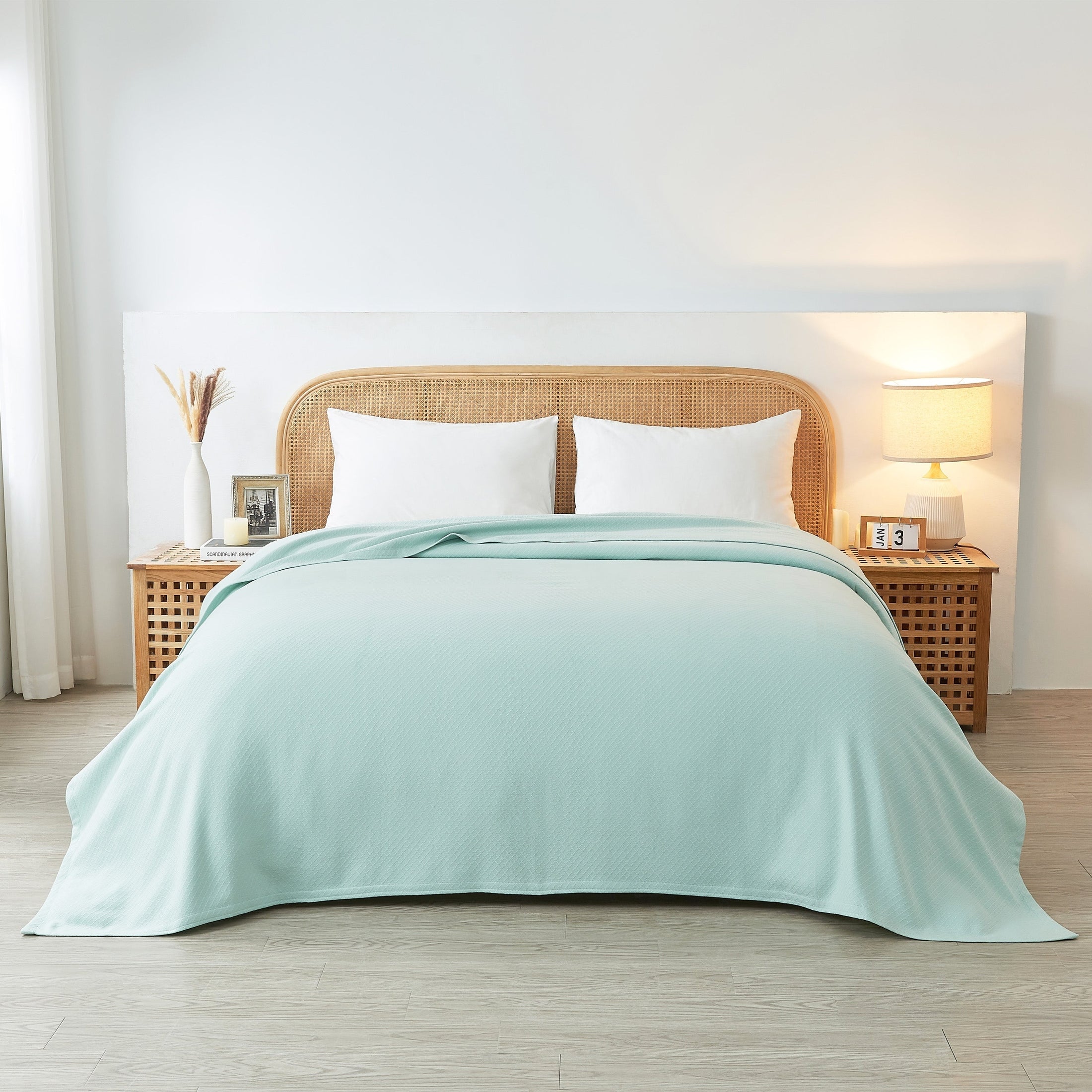 Egyptian Cotton Diamond Blanket by Mélange Home