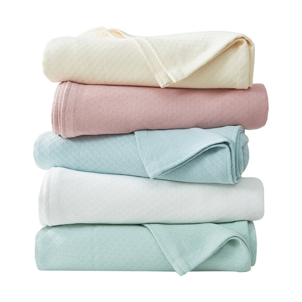 Egyptian Cotton Diamond Blanket by Mélange Home