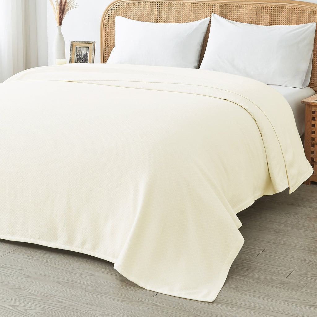 Egyptian Cotton Diamond Blanket by Mélange Home