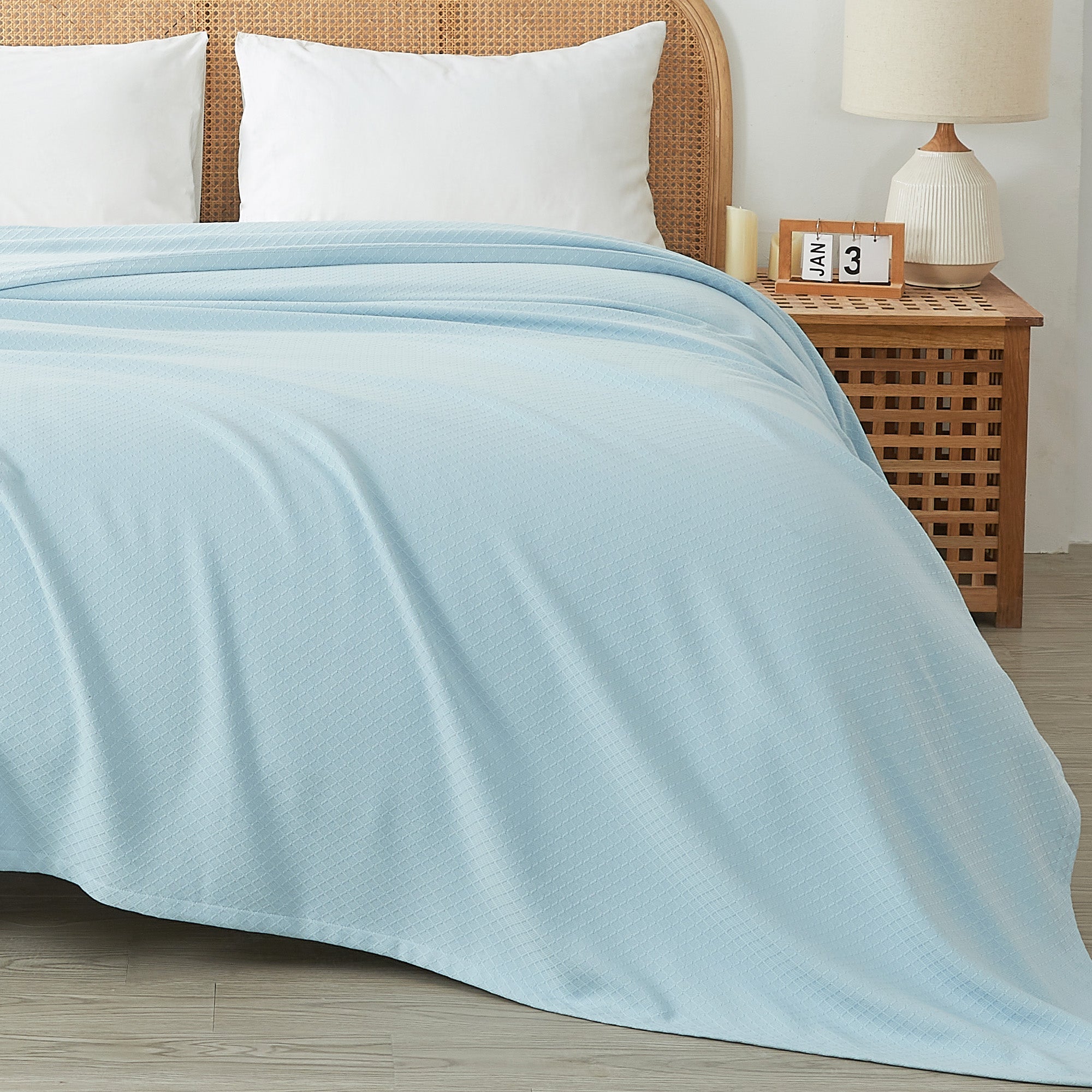 Egyptian Cotton Diamond Blanket by Mélange Home