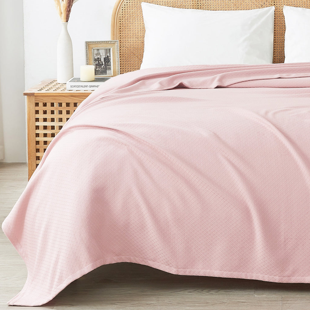 Egyptian Cotton Diamond Blanket by Mélange Home
