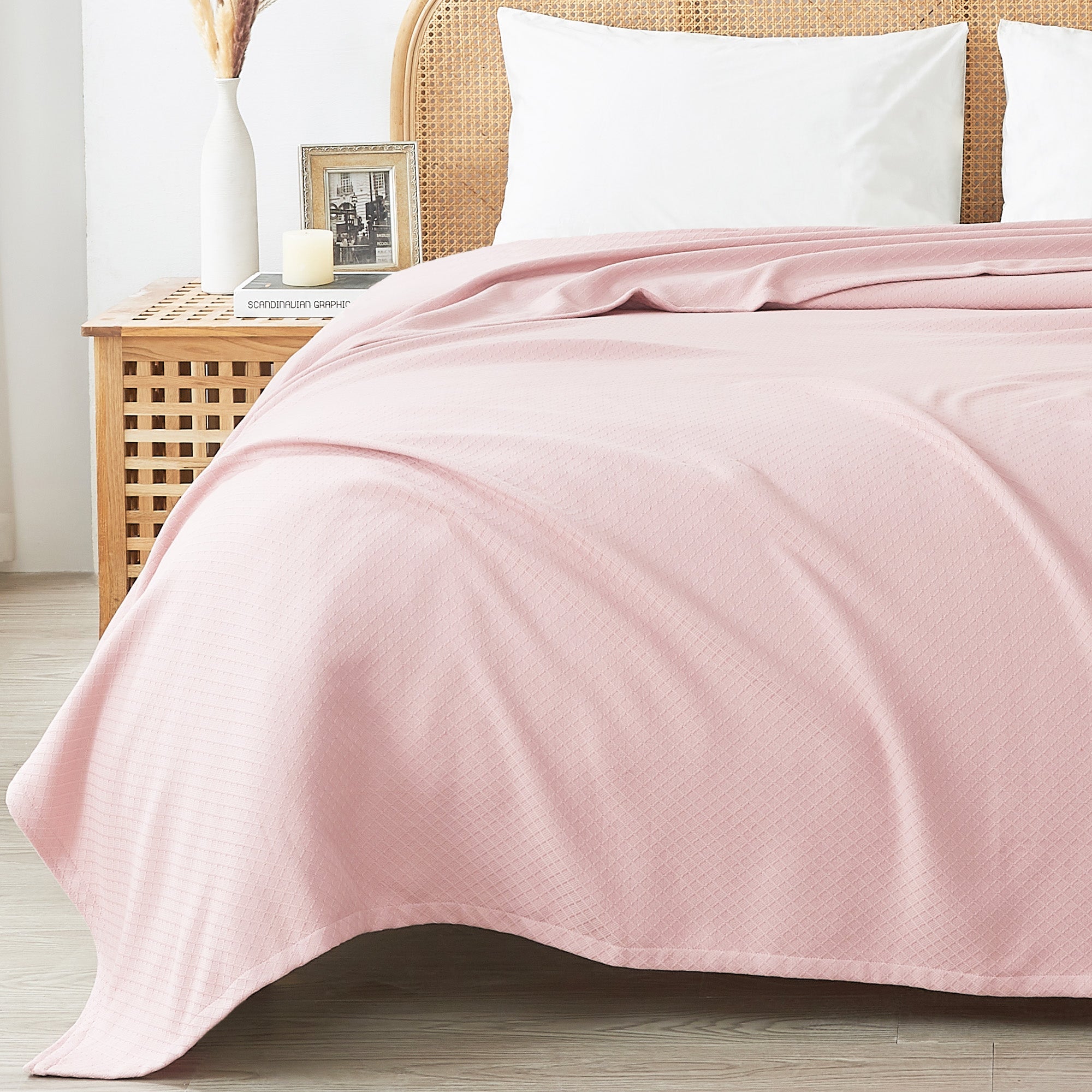 Egyptian Cotton Diamond Blanket by Mélange Home