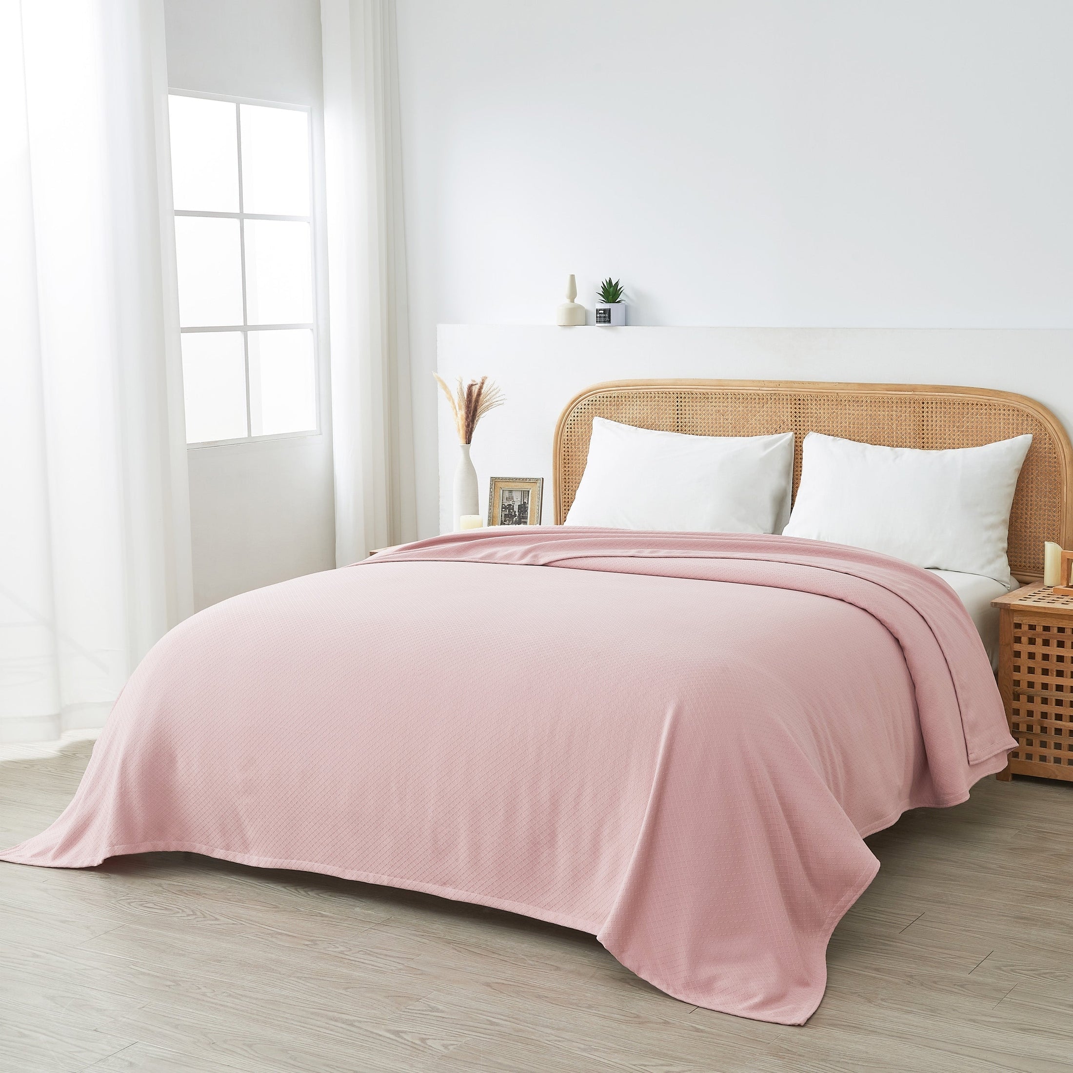 Egyptian Cotton Diamond Blanket by Mélange Home