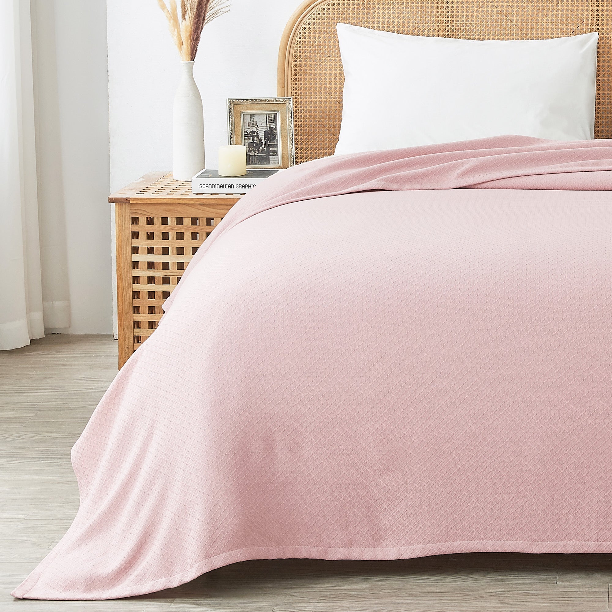 Egyptian Cotton Diamond Blanket by Mélange Home