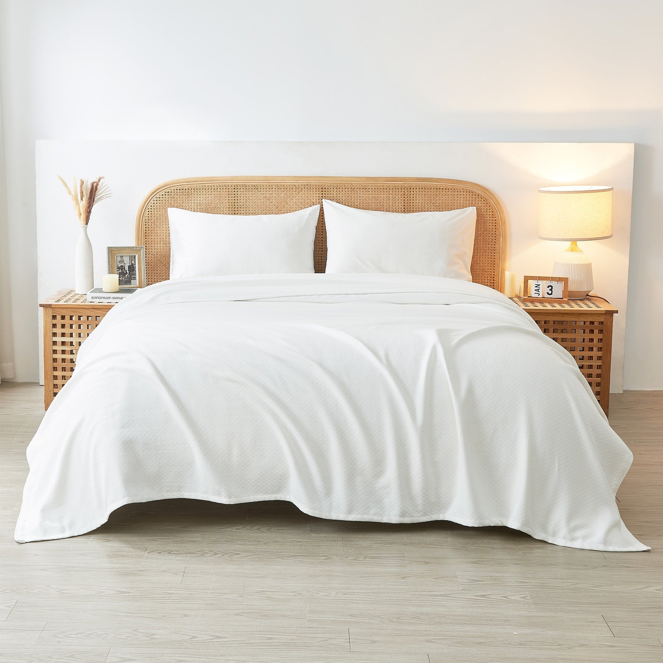 Egyptian Cotton Diamond Blanket by Mélange Home