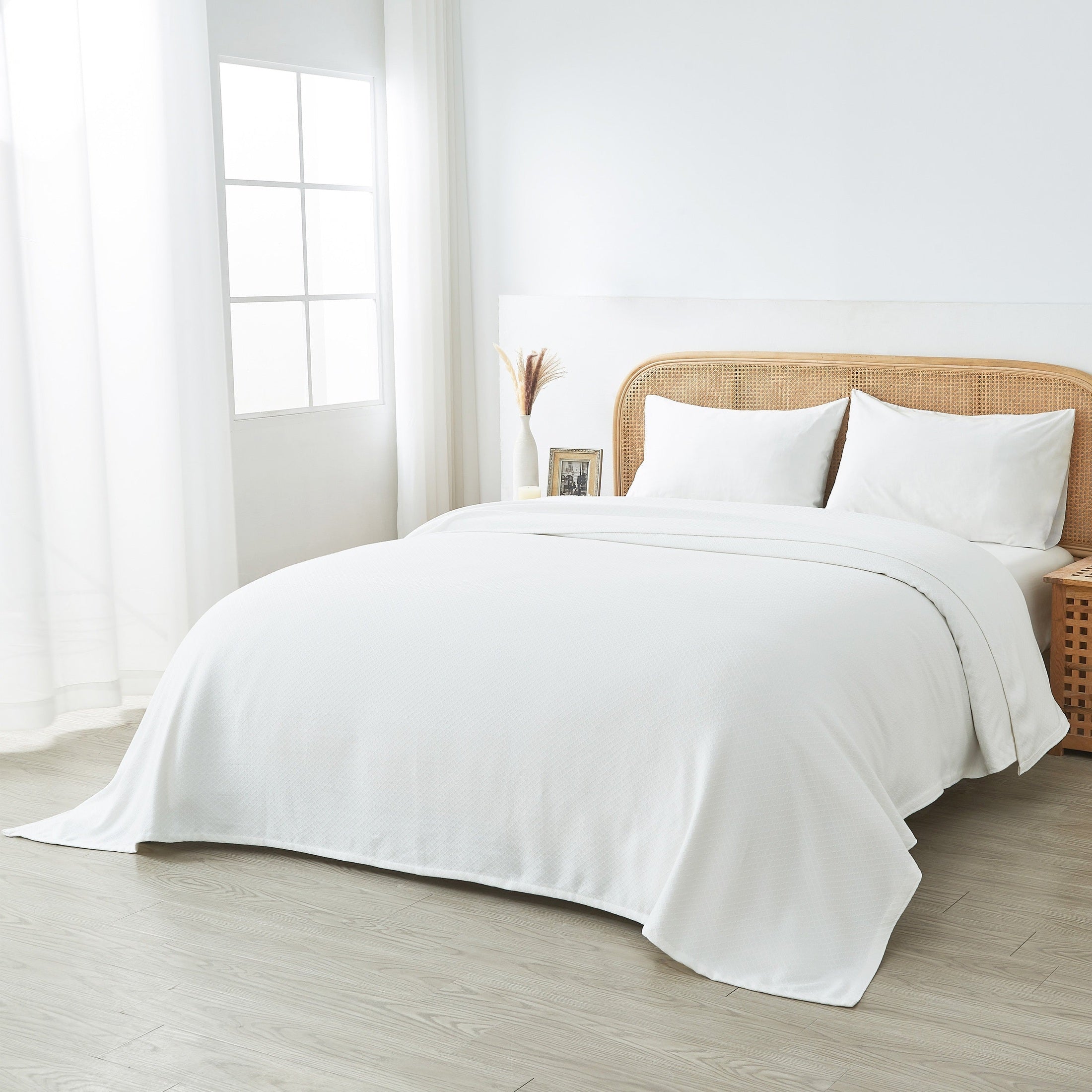 Egyptian Cotton Diamond Blanket by Mélange Home