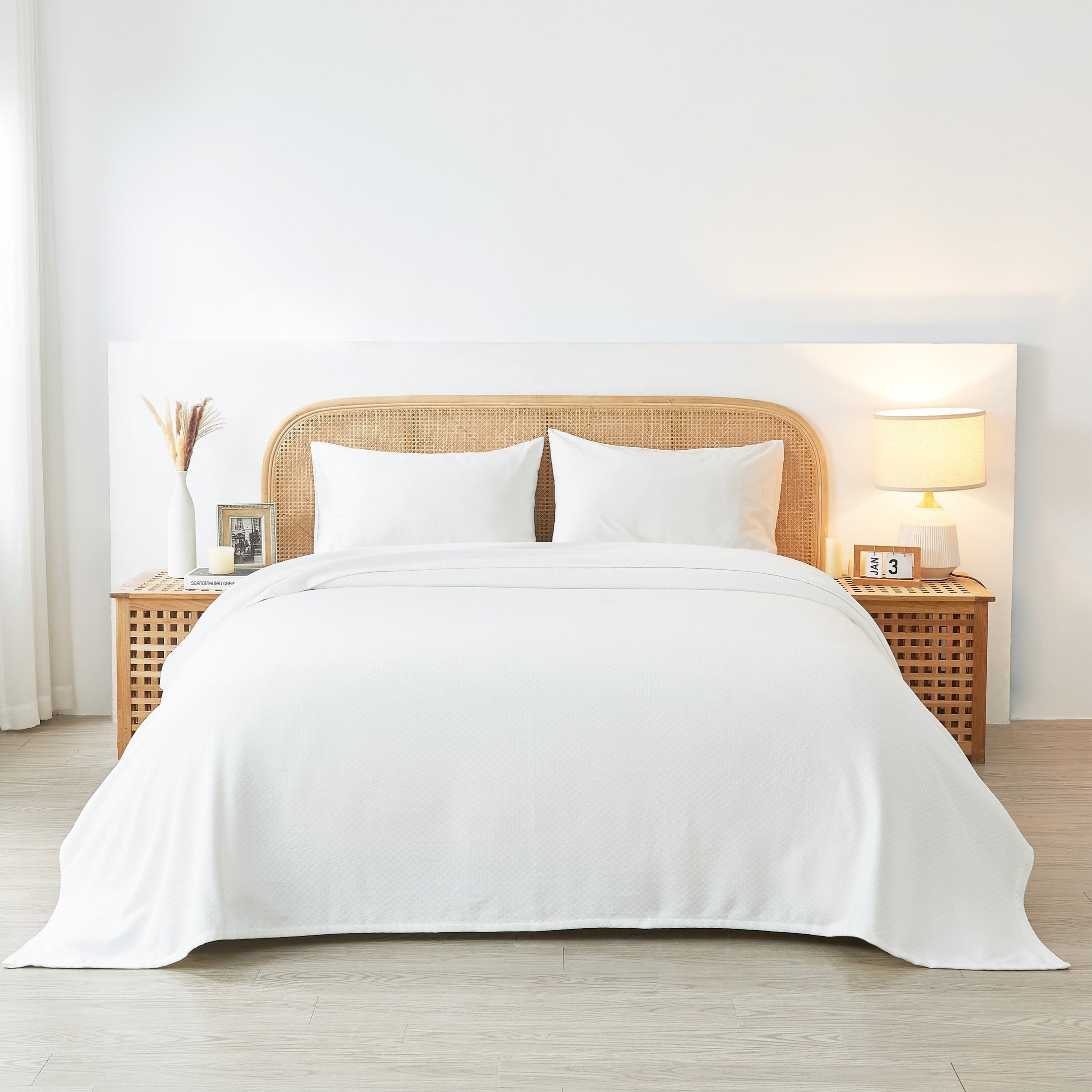 Egyptian Cotton Diamond Blanket by Mélange Home