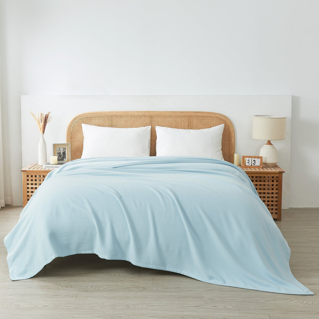 Egyptian Cotton Diamond Blanket by Mélange Home