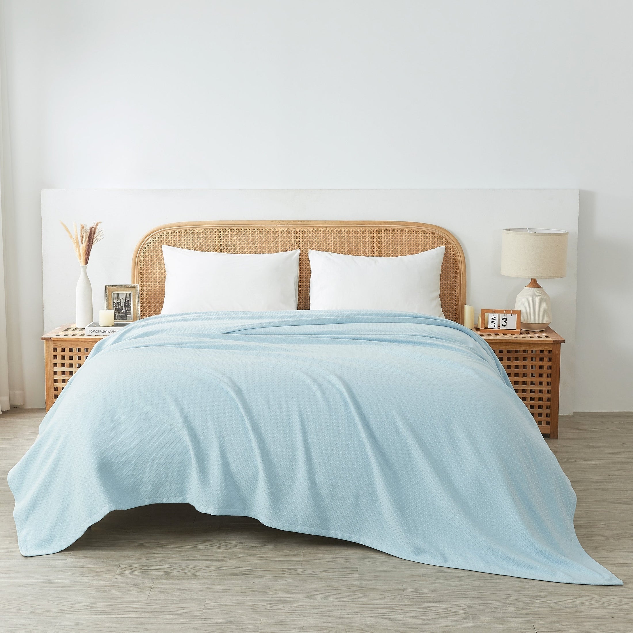 Egyptian Cotton Diamond Blanket by Mélange Home