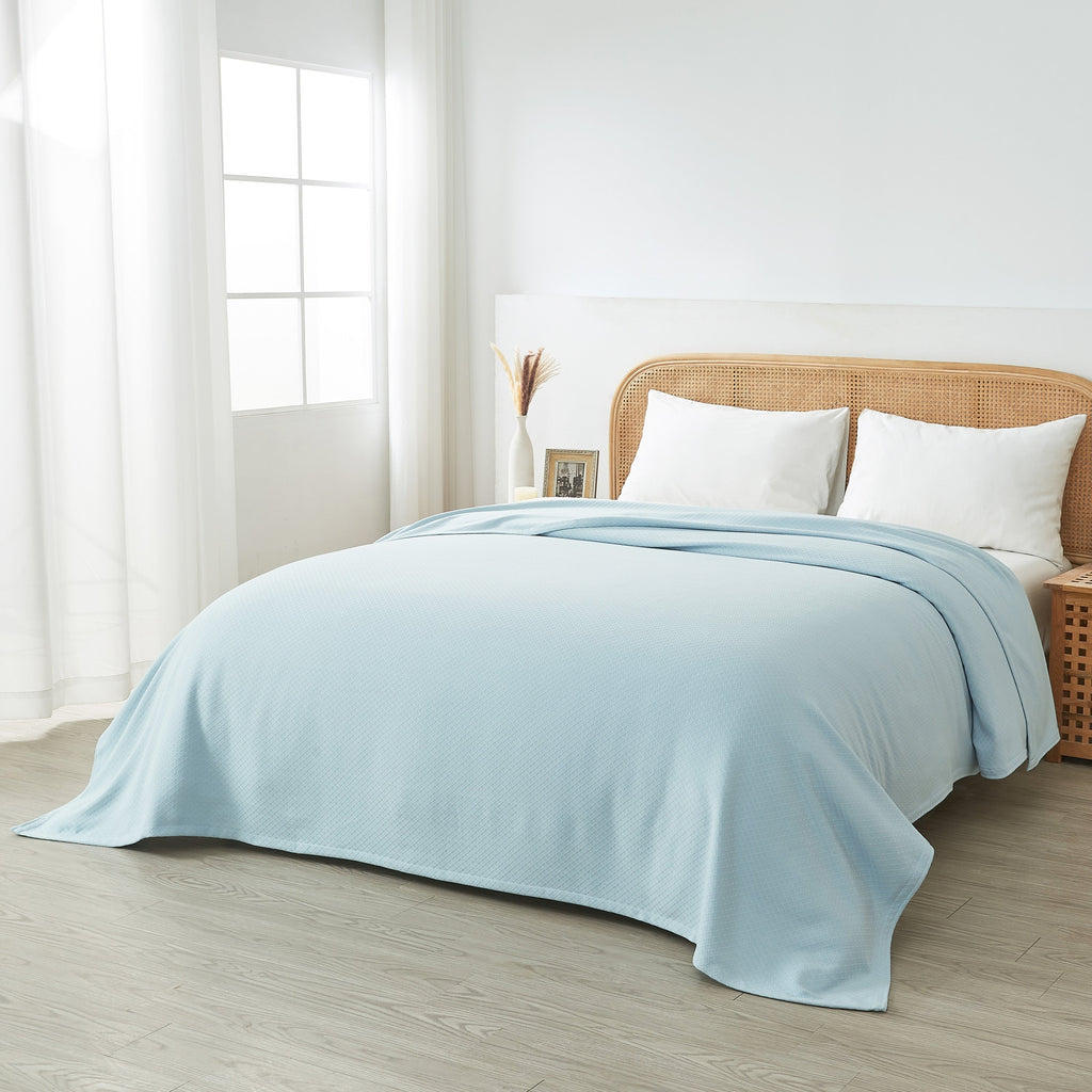 Egyptian Cotton Diamond Blanket by Mélange Home