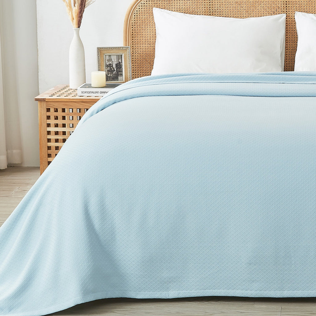 Egyptian Cotton Diamond Blanket by Mélange Home