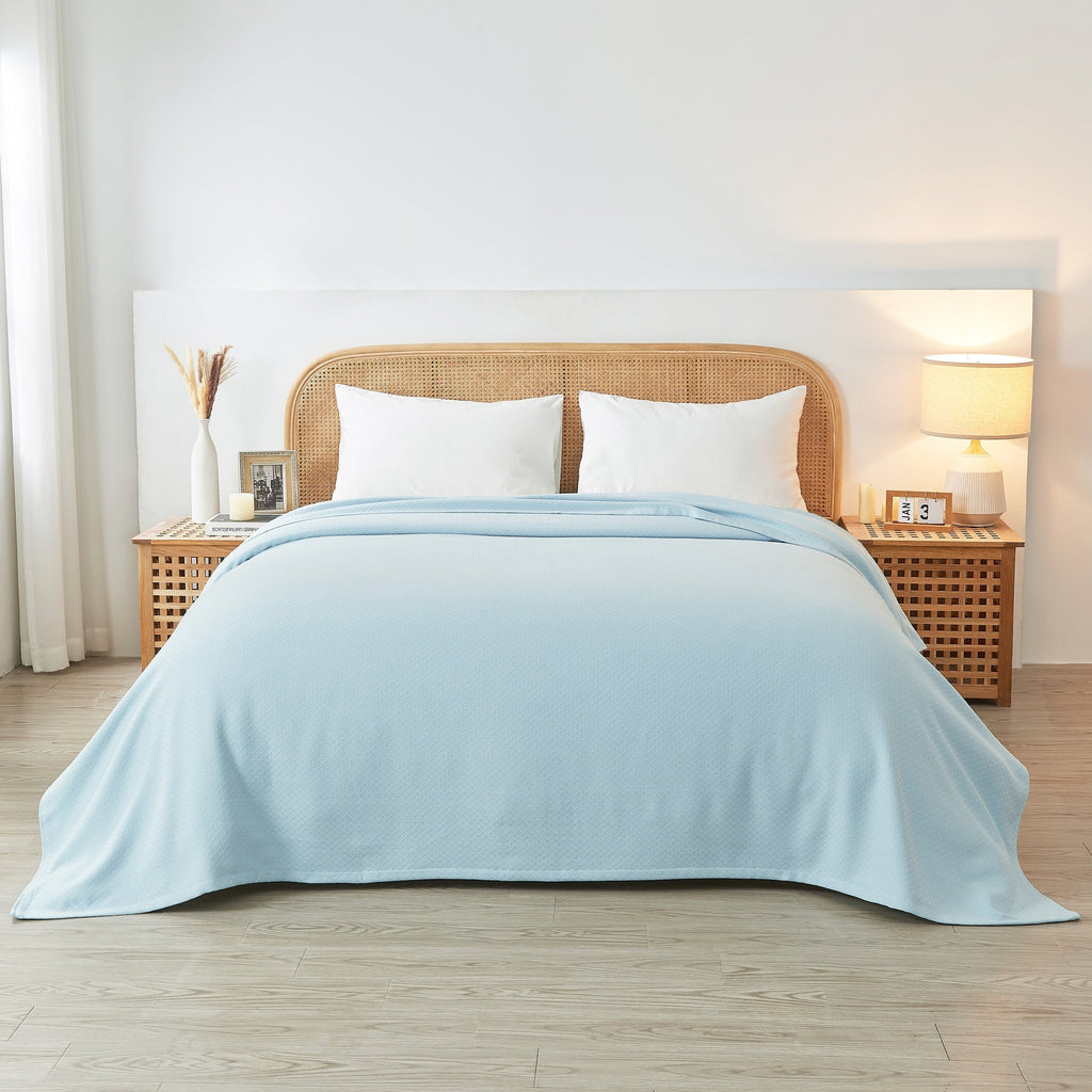 Egyptian Cotton Diamond Blanket by Mélange Home