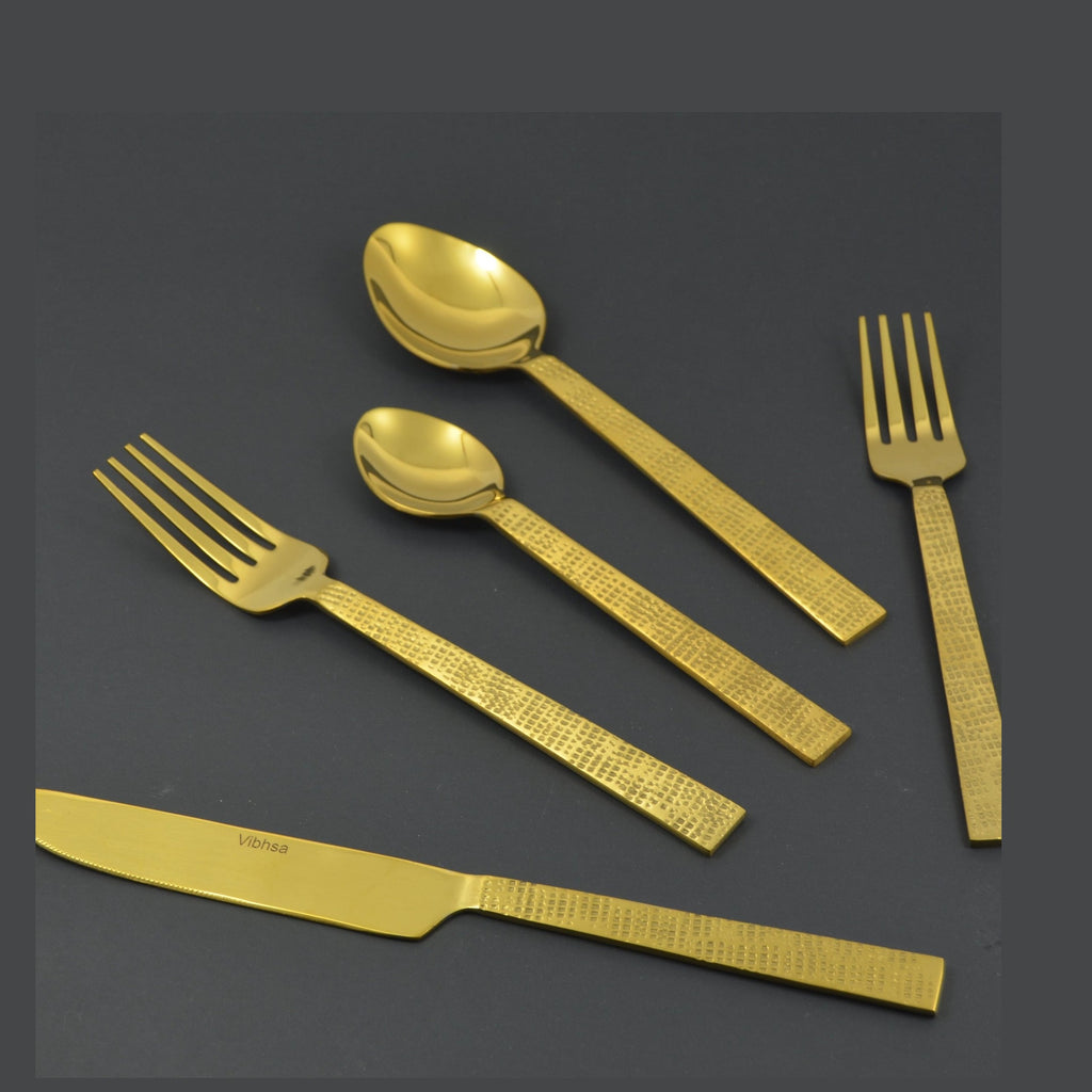 Egyptian Design Handmade Elegant Flatware Set | Vibhsa