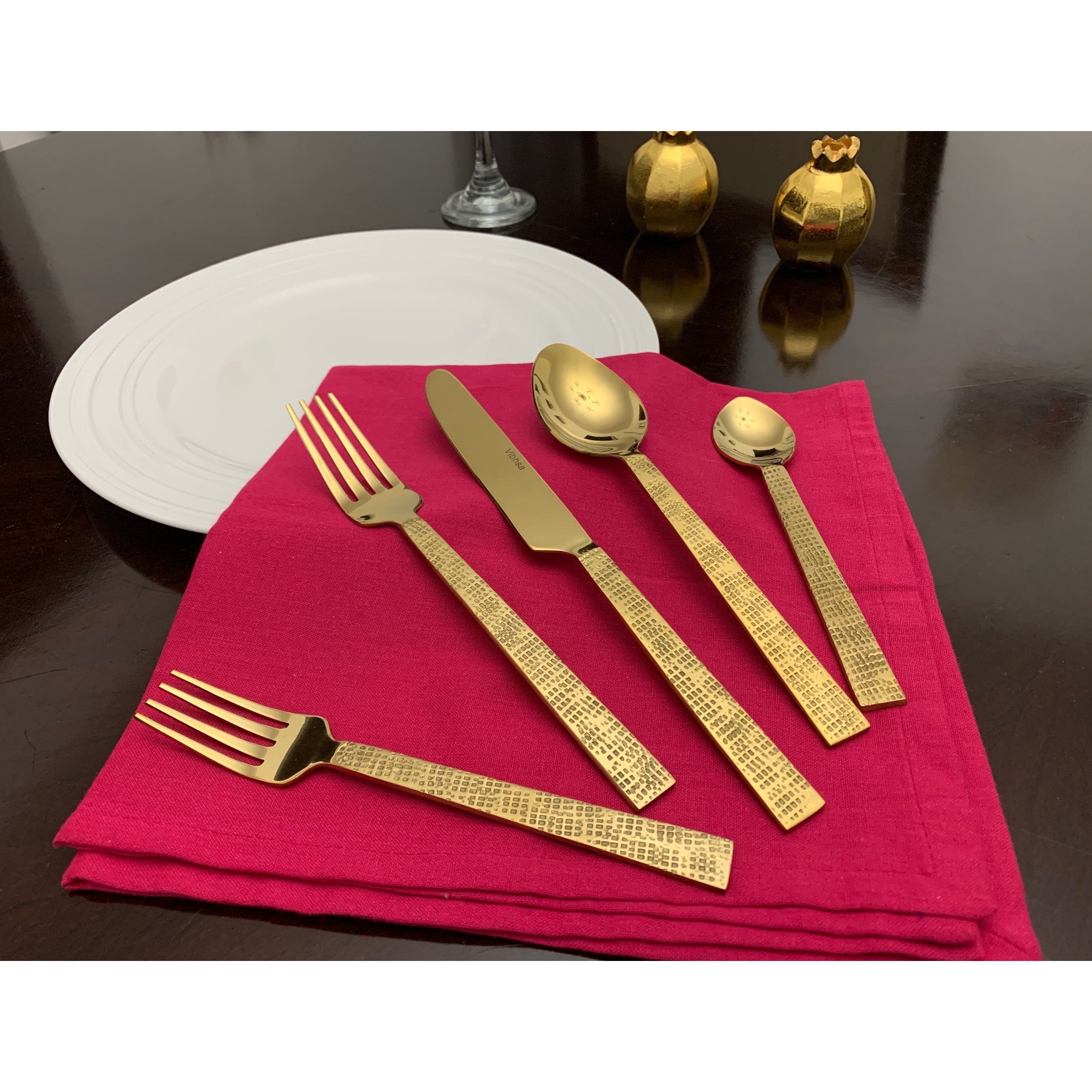 Egyptian Design Handmade Elegant Flatware Set | Vibhsa