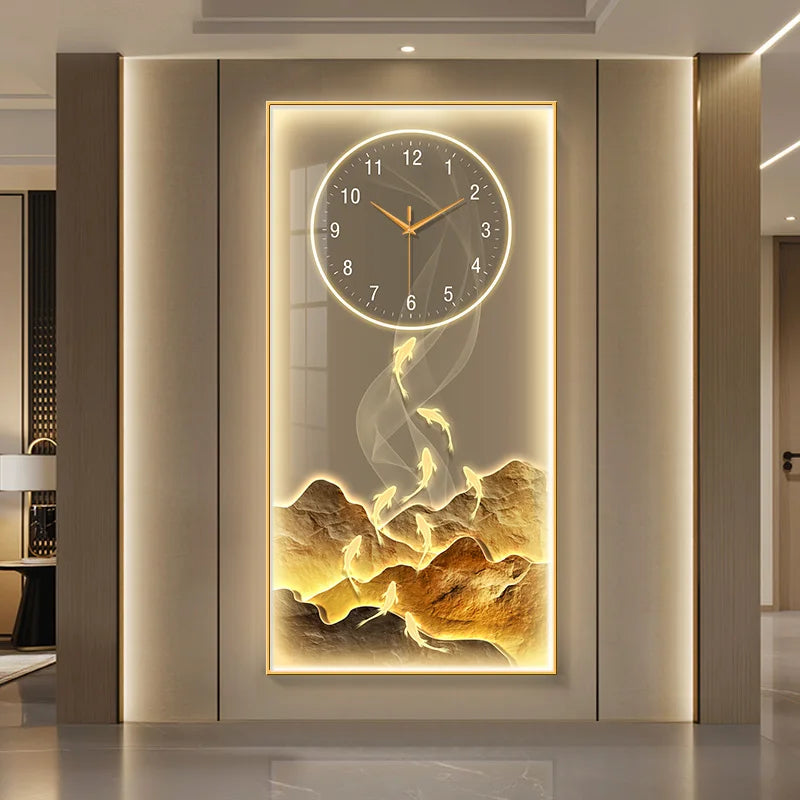 Elegant Crystal Glow LED Wall Clock | Dlight Decor