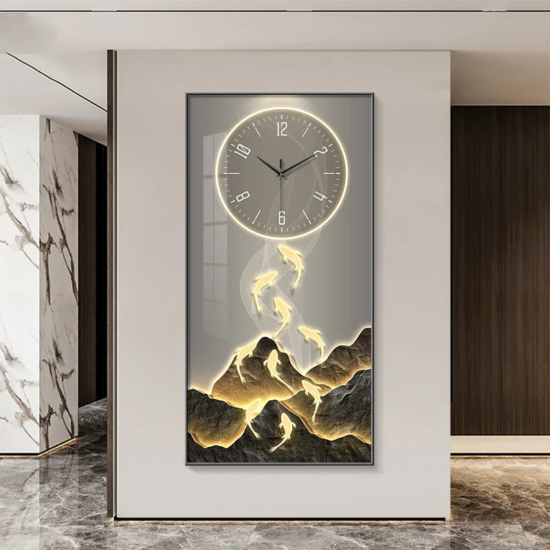 Elegant Crystal Glow LED Wall Clock | Dlight Decor