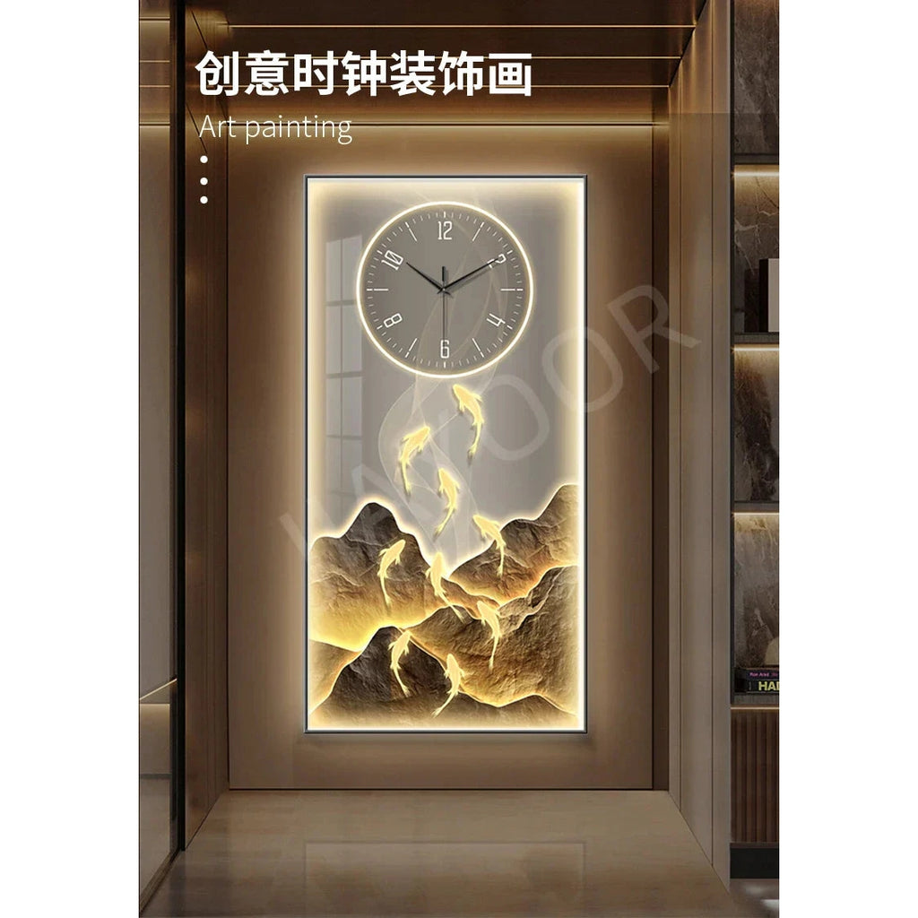 Elegant Crystal Glow LED Wall Clock | Dlight Decor