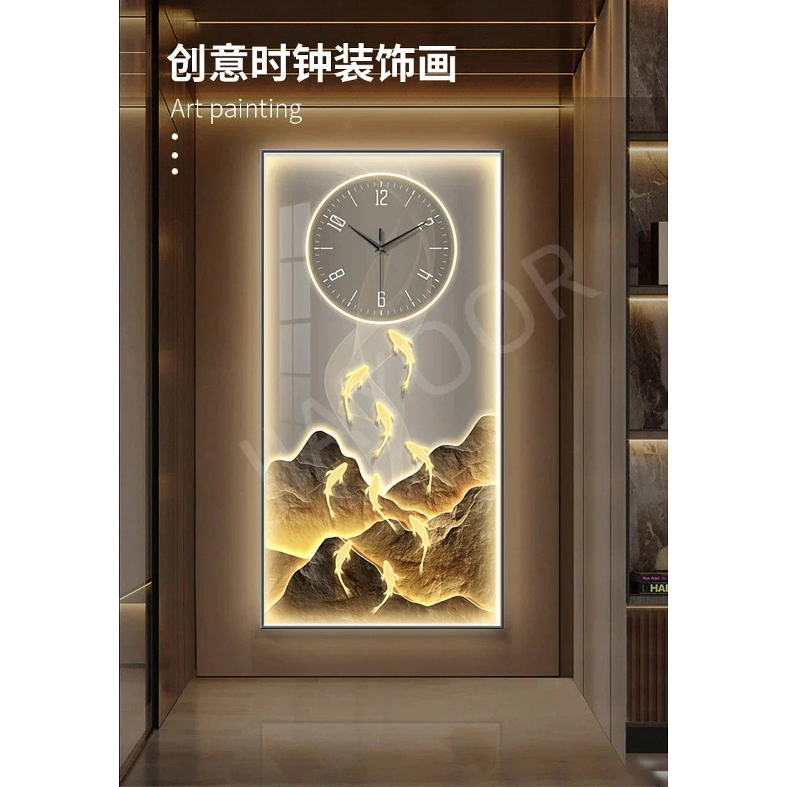 Elegant Crystal Glow LED Wall Clock | Dlight Decor