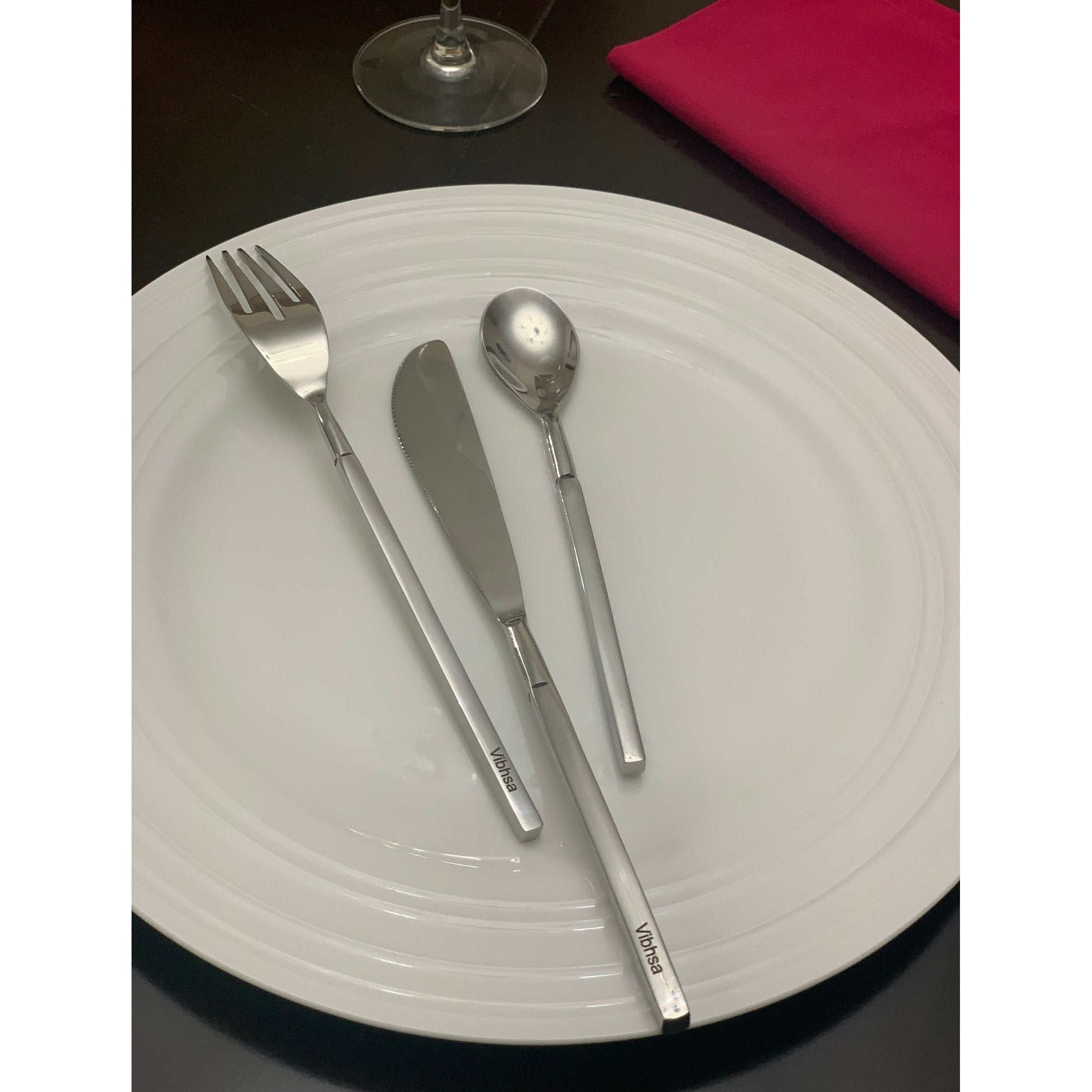 Elegant Matte Flatware Set Dining Everyday | Vibhsa