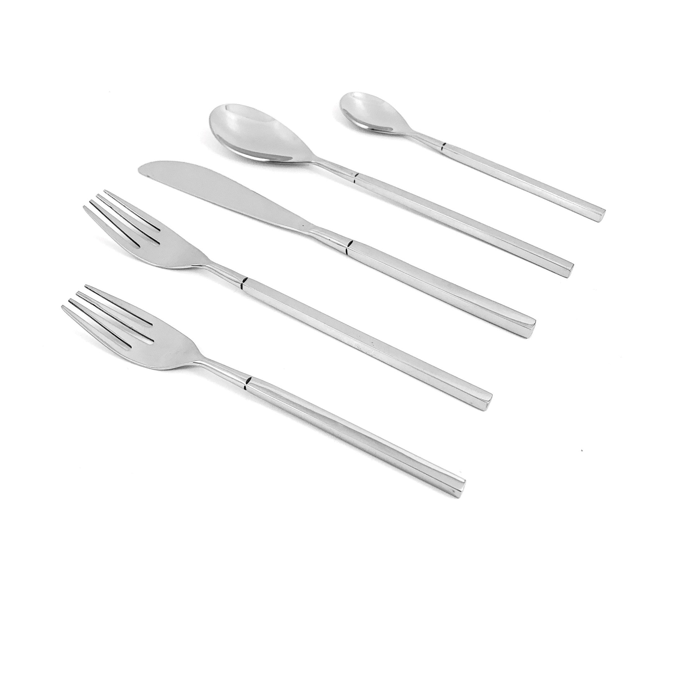 Elegant Modern Stainless Steel Flatware Set | Vibhsa