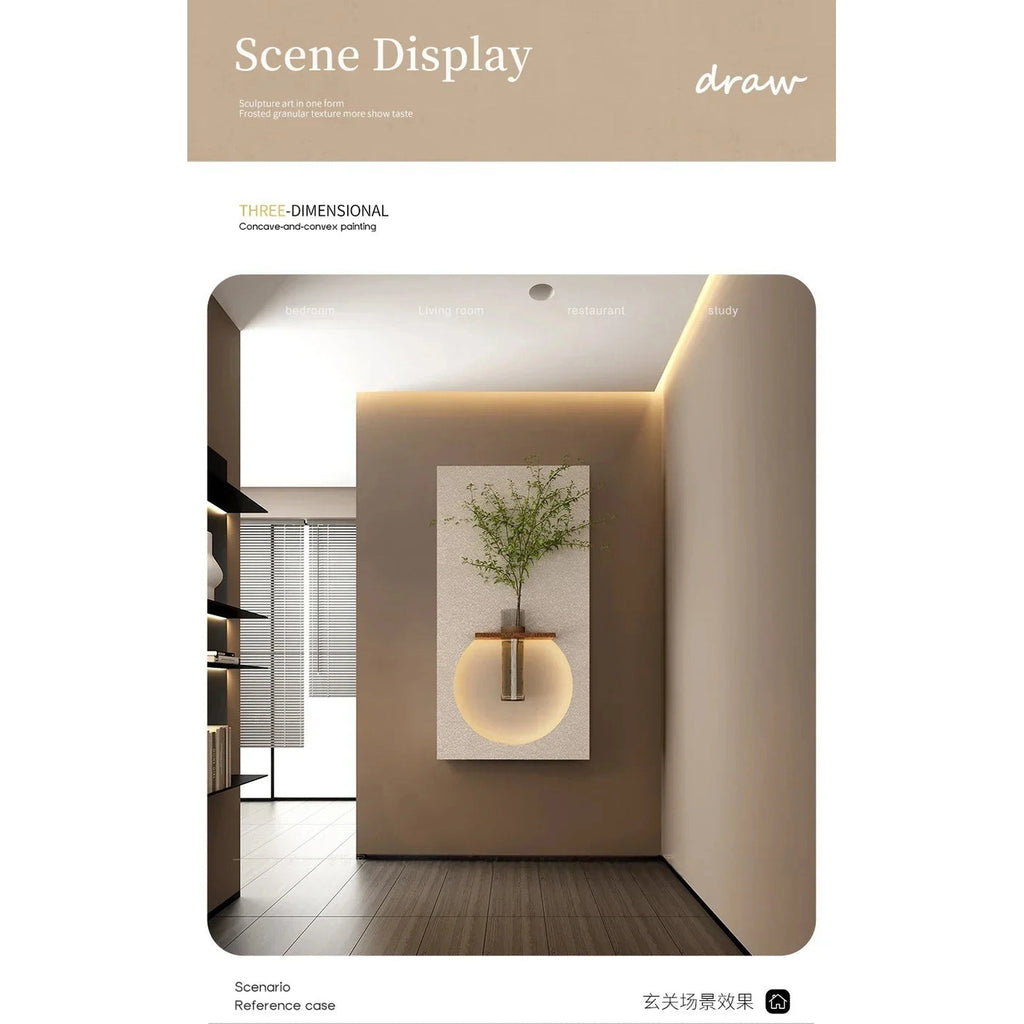 Elegant Radiant Sandstone Vase Wall Lamp | Dlight Decor