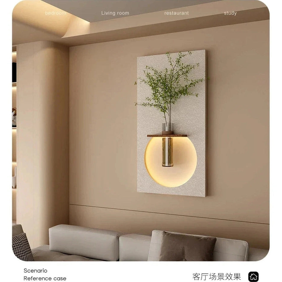 Elegant Radiant Sandstone Vase Wall Lamp | Dlight Decor
