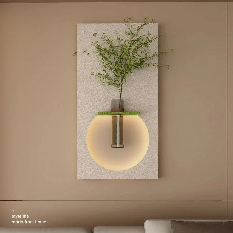 Elegant Radiant Sandstone Vase Wall Lamp | Dlight Decor