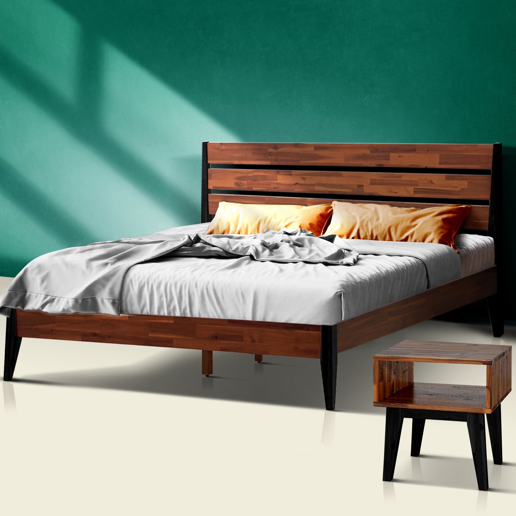 Emery Solid Wood Bed Frame