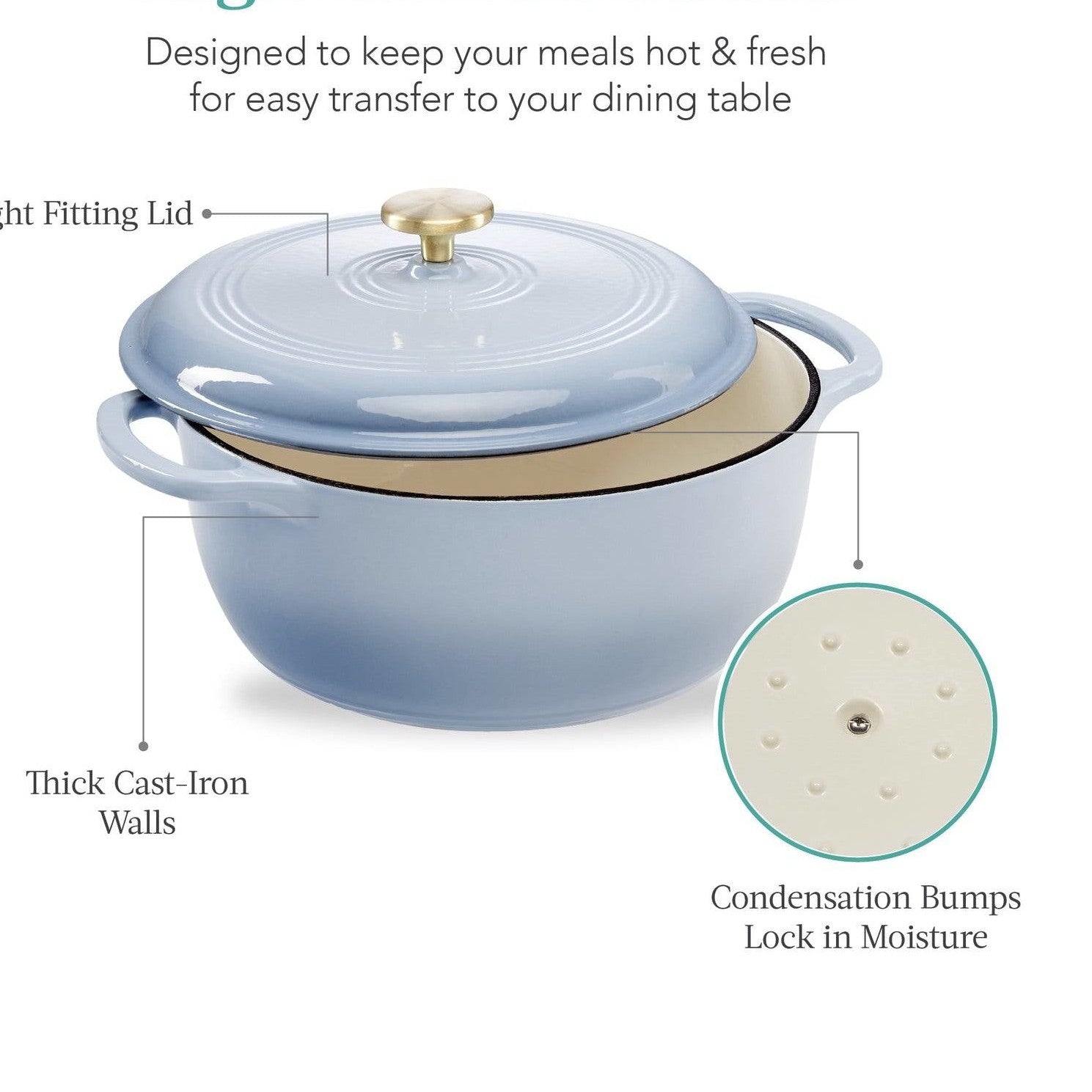 Enamel Cast Iron Dutch Oven For Oven Grill And Stove by HomePacific