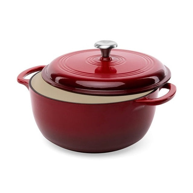 Enamel Cast Iron Dutch Oven For Stews Roasts And Cooking by HomePacific