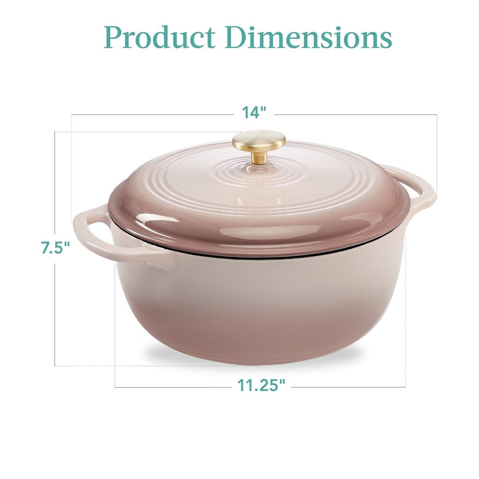 Enamel Cast Iron Dutch Oven Kitchen Cookware For Casseroles by HomePacific