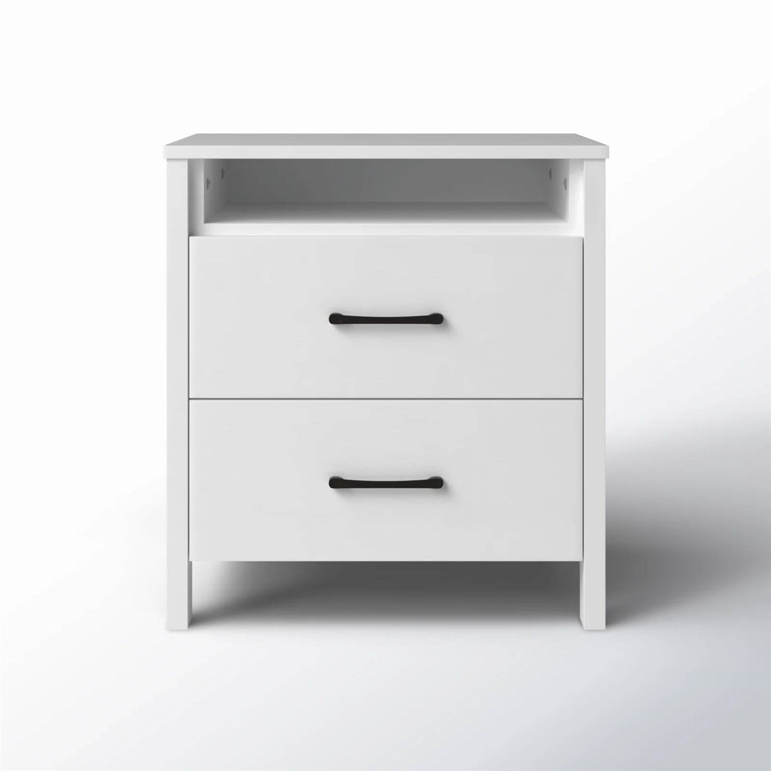 Engineered Wood Bedside Table 2-Drawer | HomePacific