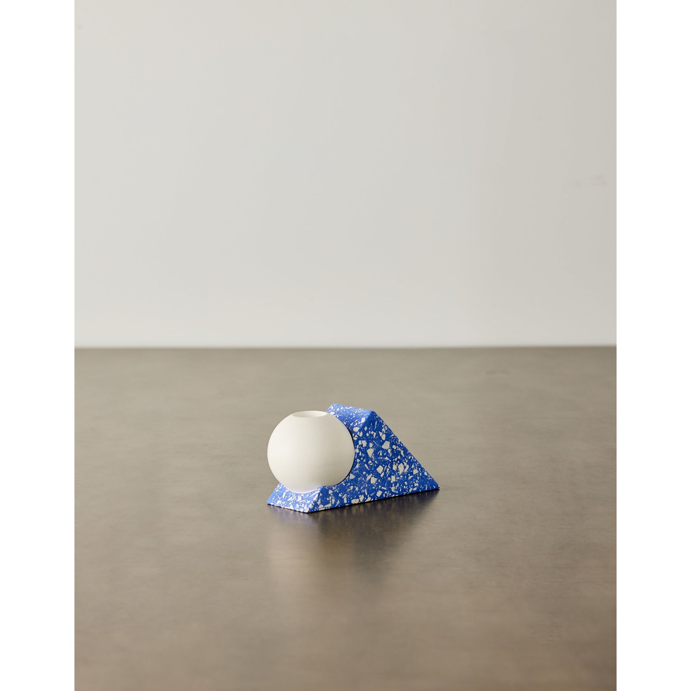 Equilibrium Cobalt Blue Terrazzo Taper Candle Holder