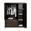Espresso Wardrobe 3-Door | Sturdy Shaker Style Cabinet by HomePacific