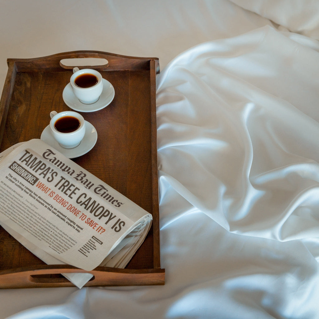 Eucalyptus Silk Sheets For Cooling Breathable Comfort by ecobrands®