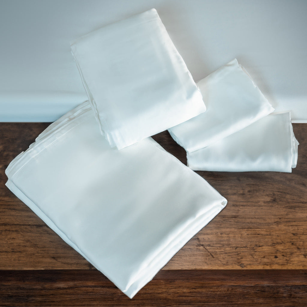 Eucalyptus Silk Sheets For Cooling Breathable Comfort by ecobrands®