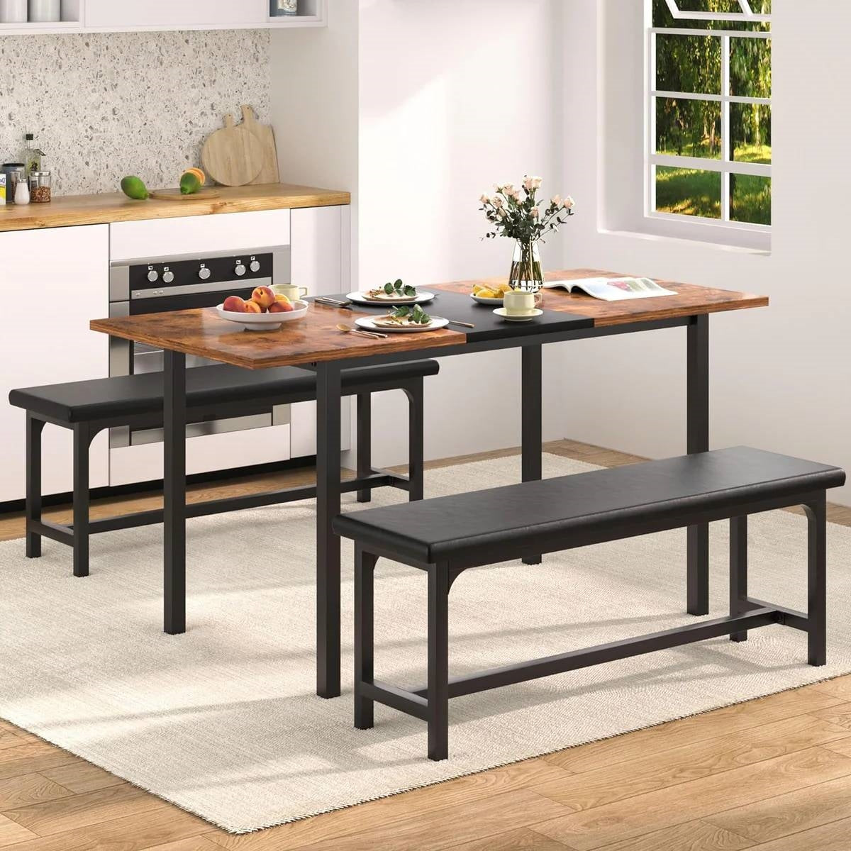 Expandable Modern Dining Set | Space Saving Design by HomePacific