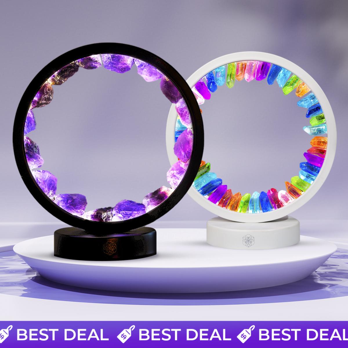 Exquisite Amethyst and Quartz Lamp Bundle | Conscious Items