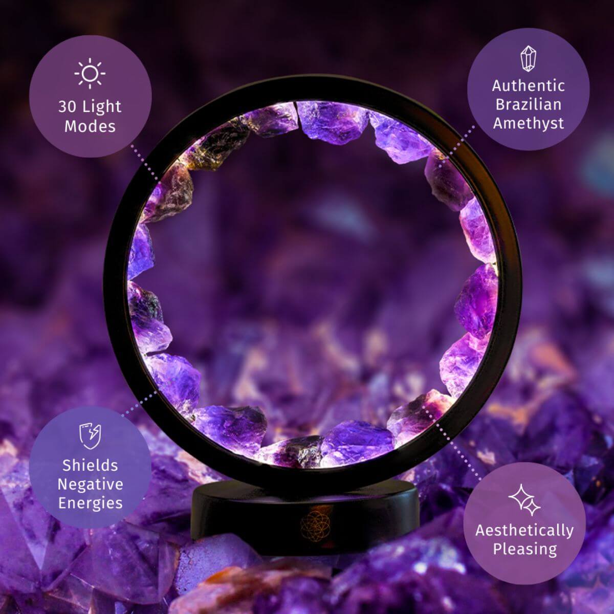 Exquisite Amethyst and Quartz Lamp Bundle | Conscious Items