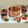 Extra Large Salad Bowl with Servers and 4 Individuals - 327C7