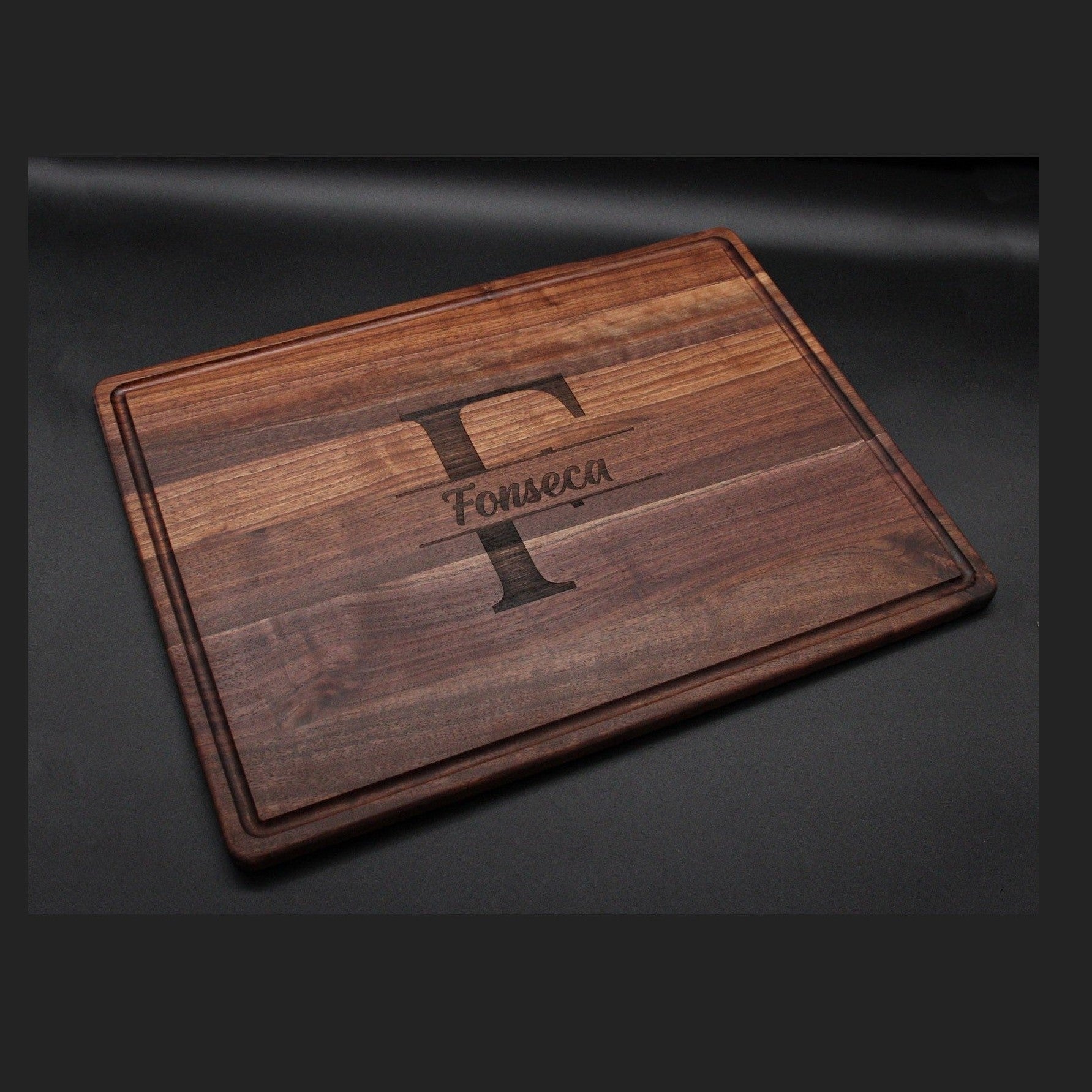 Extra Large Walnut Cutting Board, 24"x18" Charcuterie Serving Tray, Customizable Wedding Board, 100% Made in the USA