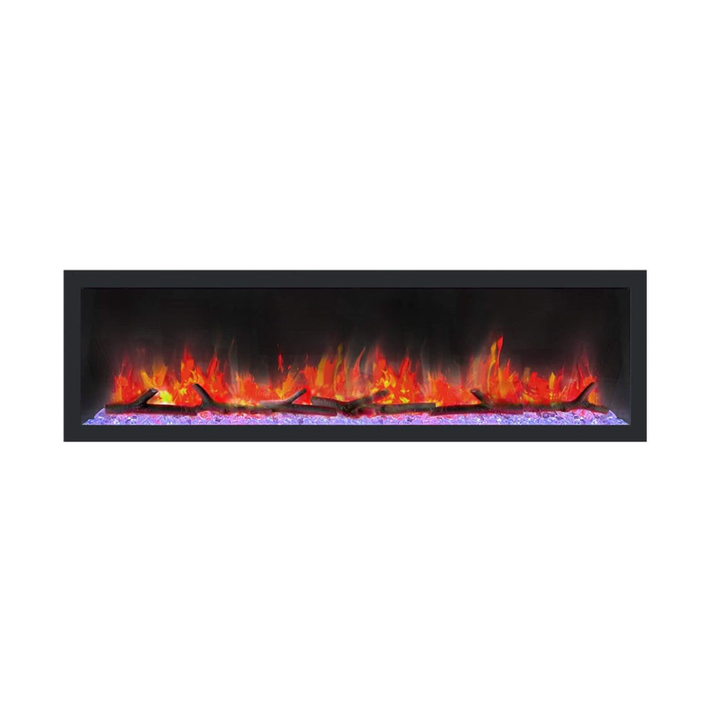 Extraordinary Hyperfunctional Rectilinear Electric Fireplace FrontFacing | SAKSBY WHOLESALE