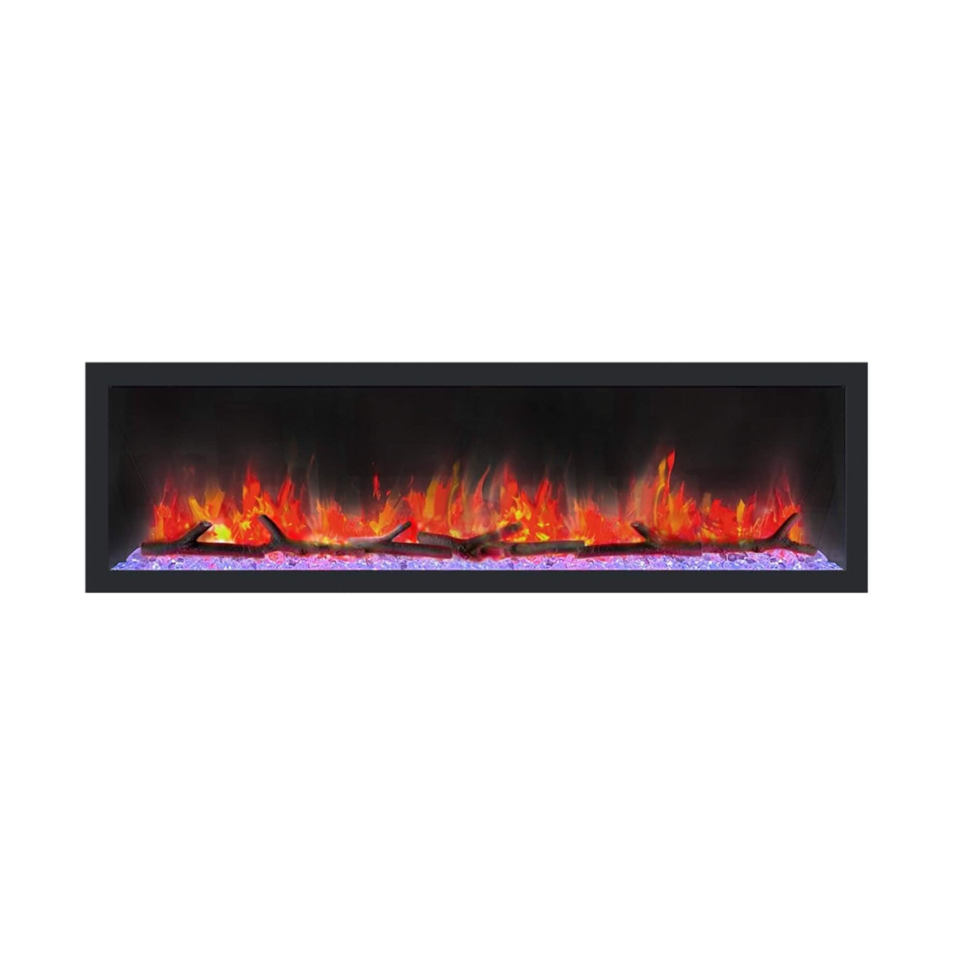 Extraordinary Hyperfunctional Rectilinear Electric Fireplace FrontFacing | SAKSBY WHOLESALE