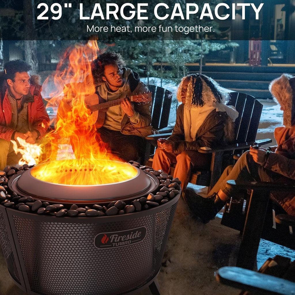 Fireside Pluto R29 Outdoor Fire Pit - Painted Black