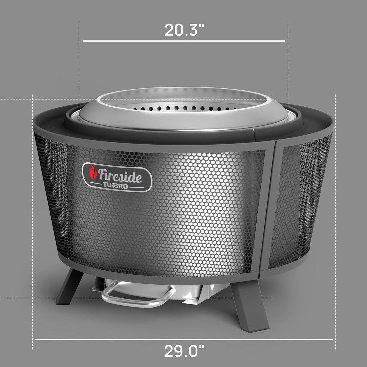 Fireside Pluto R29 Outdoor Fire Pit - Painted Black