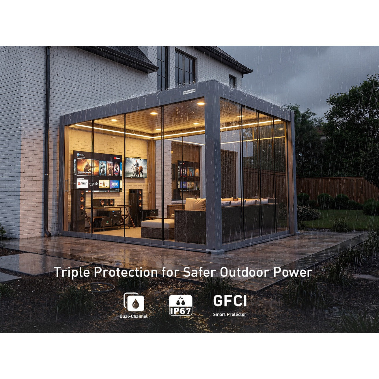 FlexPatio POWER+ Motorized Pergola