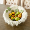 Fringed Skirt Decorative Wool Natural Bowl