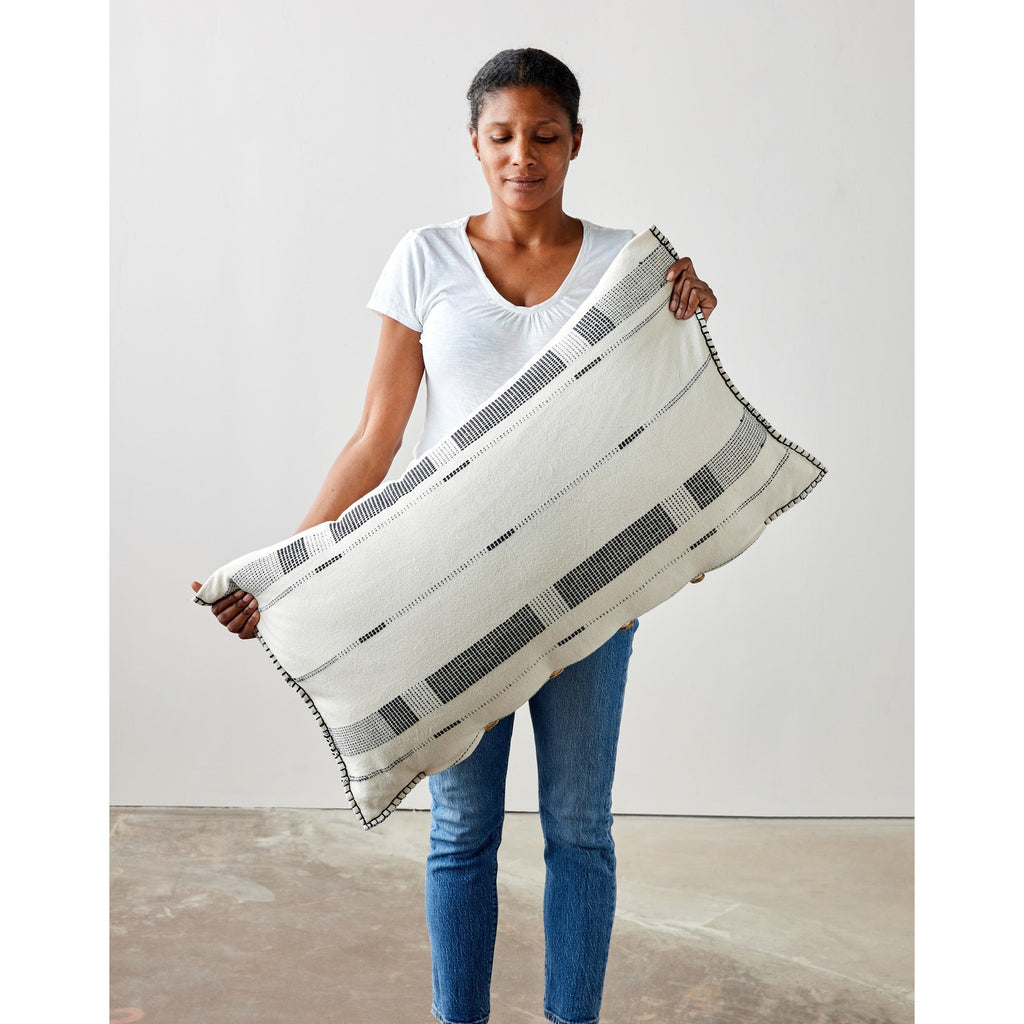 Fulcrum Onyx Oversized Cotton Lumbar Pillow
