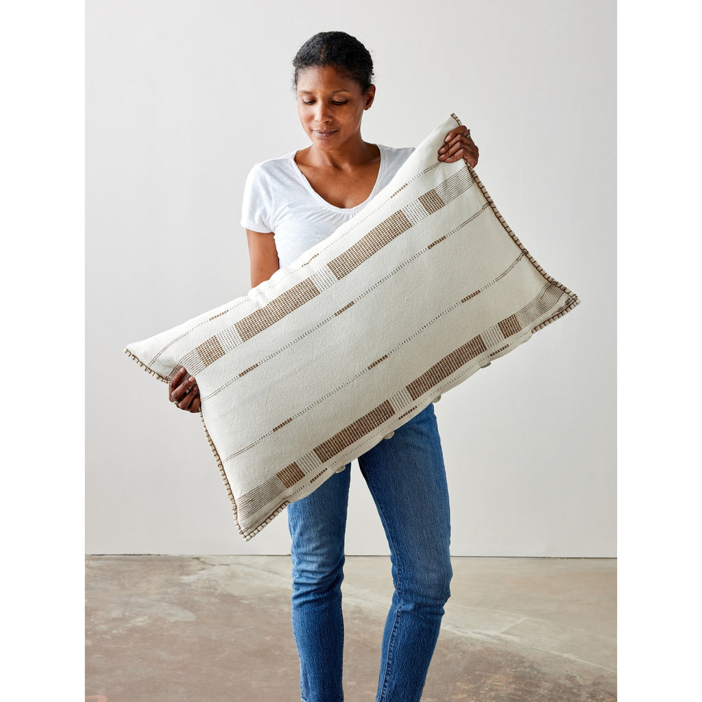 Fulcrum Patina Oversized Cotton Lumbar Pillow